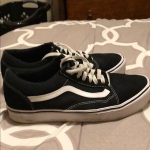Black old skool vans